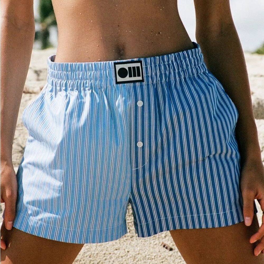 NEW Solid & Striped The Lexy Boxer In Blue Size XL
